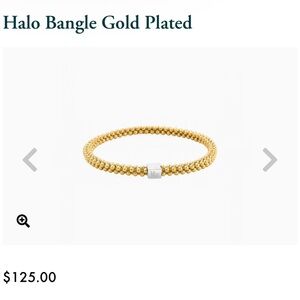 Mignon Faget Halo Bangle Gold Plated